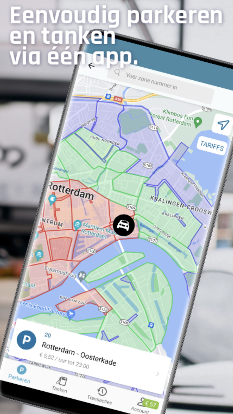 Ease2pay On the GO app — eenvoudig parkeren en tanken via één app