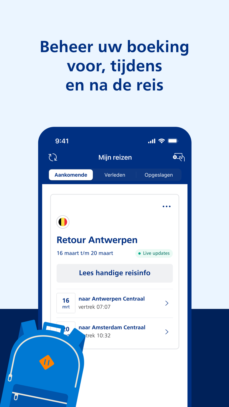 NS International app — beheer je boeking voor, tijdens en na de reis