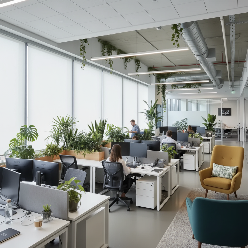 Werkplek van Newlin